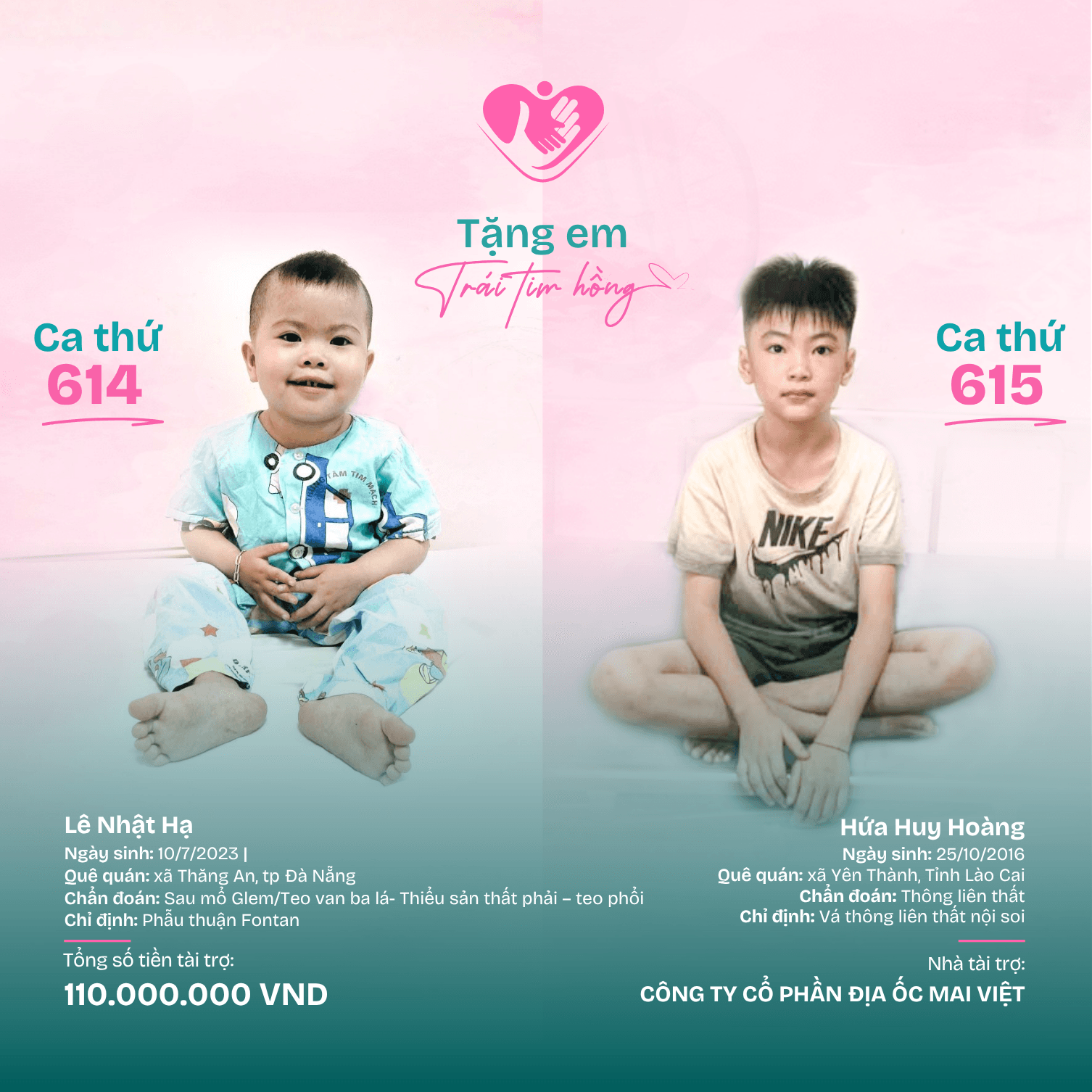 THÔNG BÁO: TẶNG EM ❤️ TIM HỒNG SỐ 614 & 615!