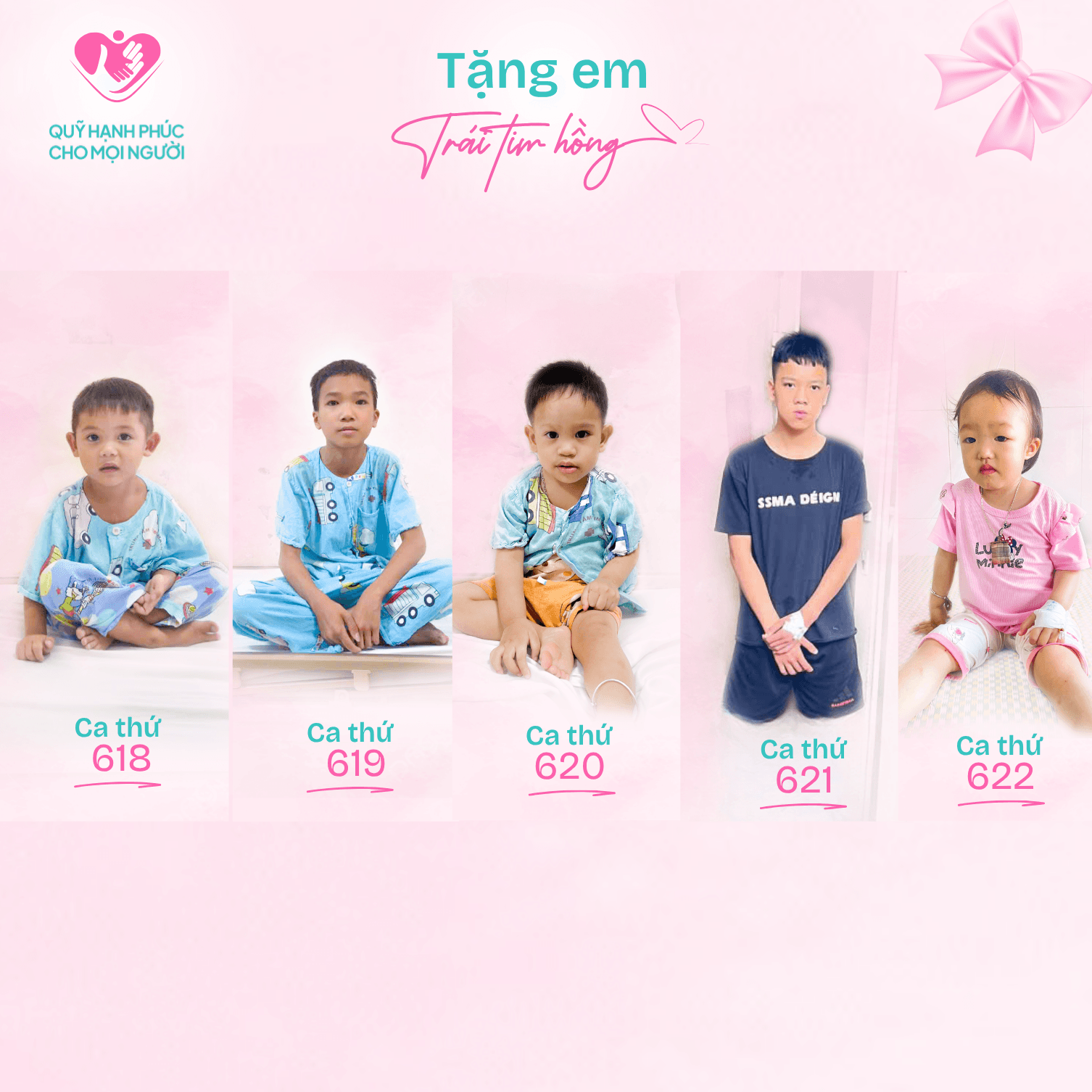 THÔNG BÁO: TẶNG 05 EM ❤️ TIM HỒNG (TỪ CA 618 ĐẾN CA 622)!