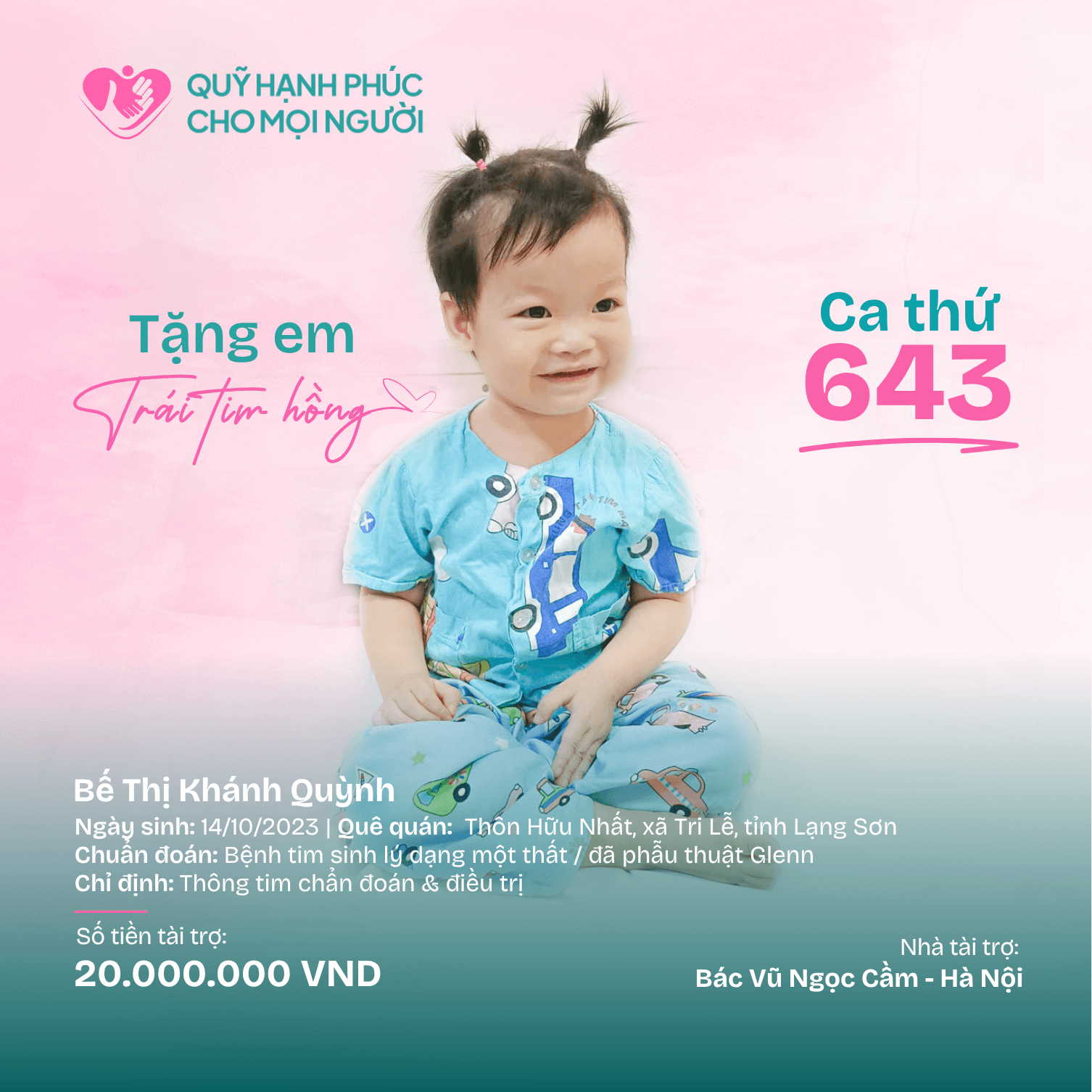 THÔNG BÁO: TẶNG EM TRÁI ❤️HỒNG SỐ 643!
